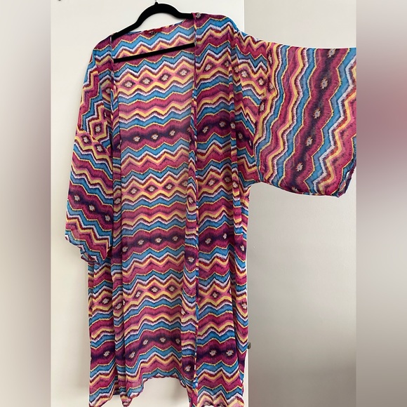 3/50$ Summer  cape / kimono (us 12 to 20) - Picture 6 of 12